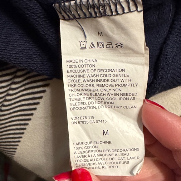 Nautica Women's Navy Blue Logo Crew Neck Sweatshirt - Picture 5 of 5